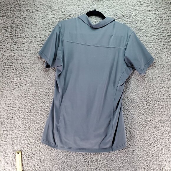 ArcTeryx Shirt Mens Medium Light Blue Short Sleeve Polo Cotton/Polyester Blend - Picture 7 of 8